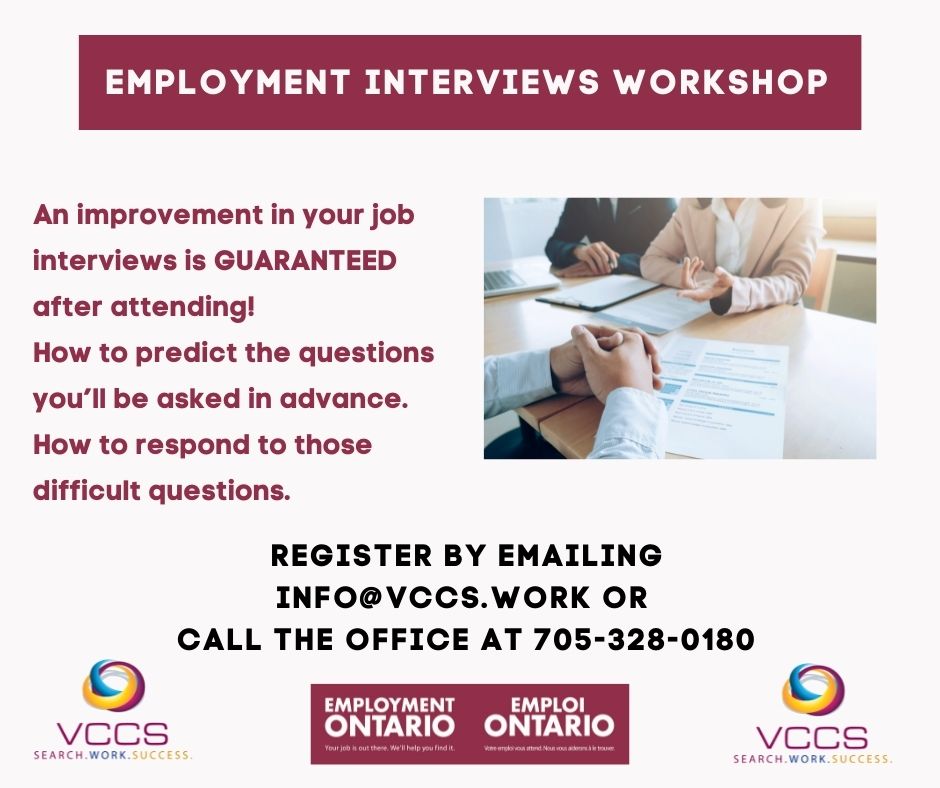 Poster for Interview Workshop with VCCS
