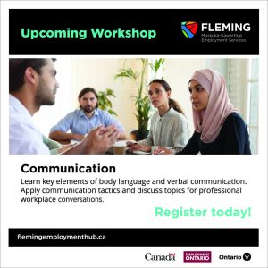 Poster for communications workshop